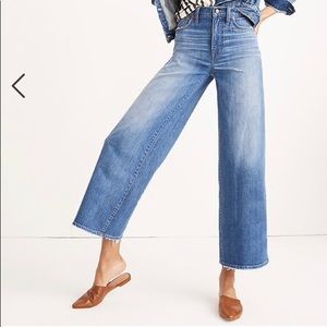Madewell size 24 Wide Leg Crop Jeans